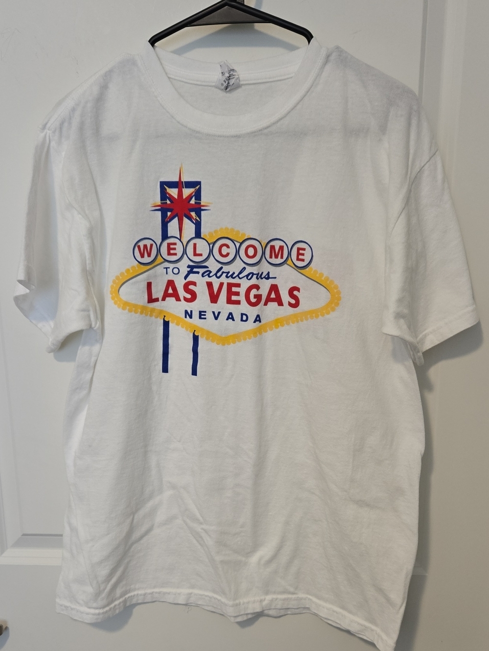 Anvil White T‑Shirt  LG. WELCOME TO FAB LAS VEGAS.brand New,terribles Hotel...